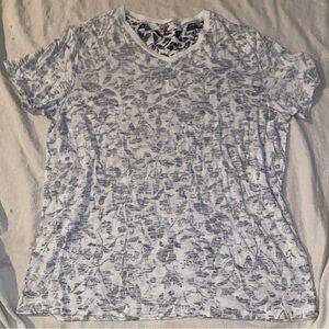 Express T Shirt Mens Size XL Floral Inside Out Look